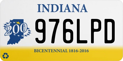 IN license plate 976LPD