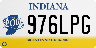 IN license plate 976LPG