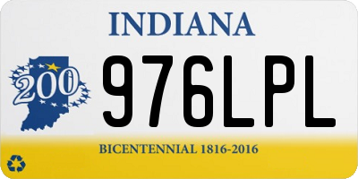 IN license plate 976LPL