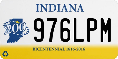 IN license plate 976LPM