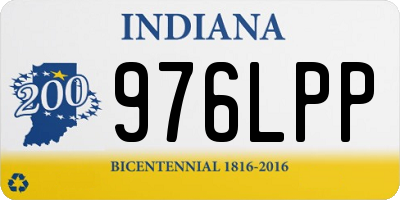 IN license plate 976LPP