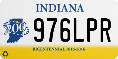 IN license plate 976LPR