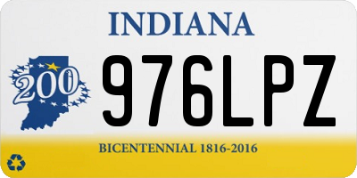IN license plate 976LPZ