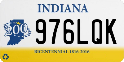 IN license plate 976LQK