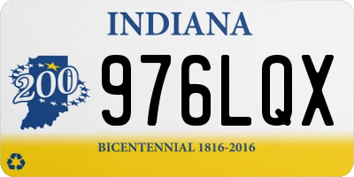 IN license plate 976LQX
