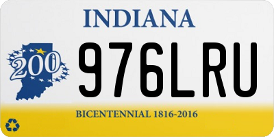 IN license plate 976LRU