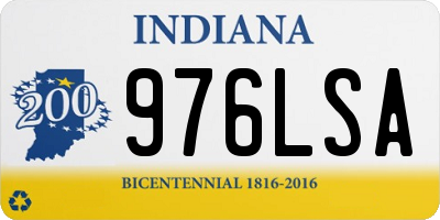IN license plate 976LSA