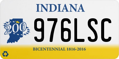 IN license plate 976LSC