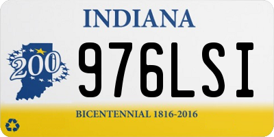IN license plate 976LSI