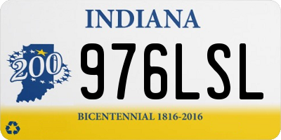IN license plate 976LSL