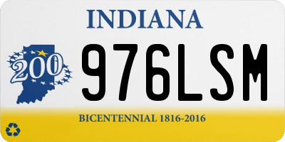 IN license plate 976LSM
