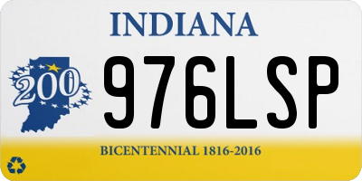 IN license plate 976LSP