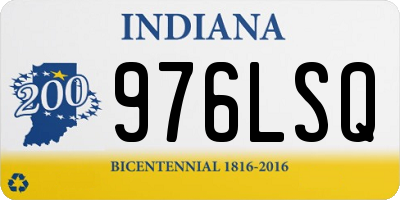 IN license plate 976LSQ