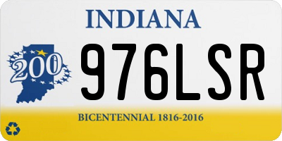 IN license plate 976LSR