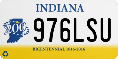IN license plate 976LSU