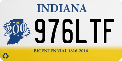 IN license plate 976LTF