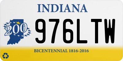IN license plate 976LTW