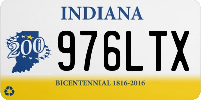 IN license plate 976LTX