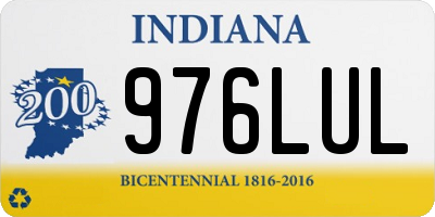 IN license plate 976LUL