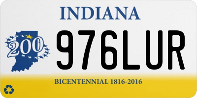 IN license plate 976LUR