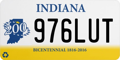 IN license plate 976LUT