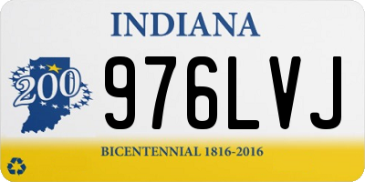 IN license plate 976LVJ