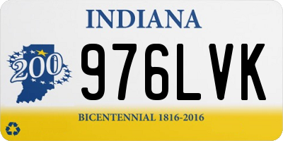 IN license plate 976LVK