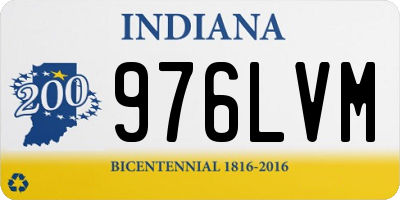 IN license plate 976LVM