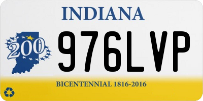 IN license plate 976LVP
