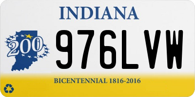 IN license plate 976LVW