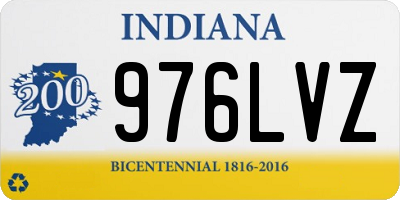 IN license plate 976LVZ