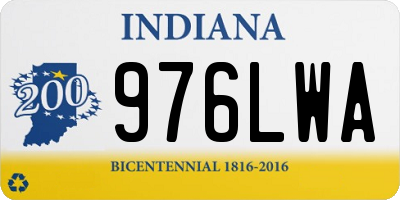 IN license plate 976LWA