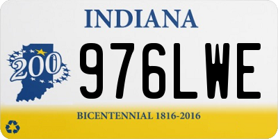 IN license plate 976LWE