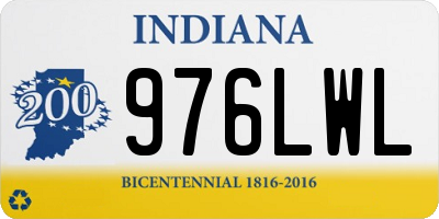 IN license plate 976LWL