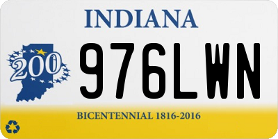 IN license plate 976LWN