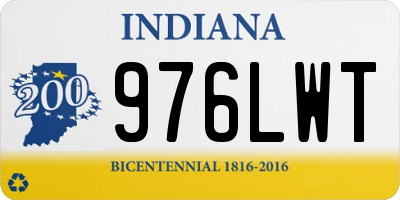 IN license plate 976LWT