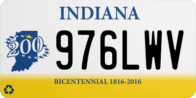 IN license plate 976LWV