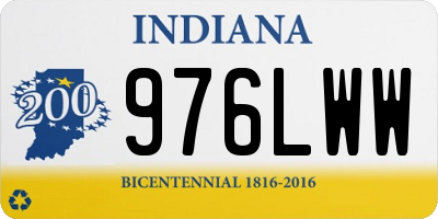 IN license plate 976LWW
