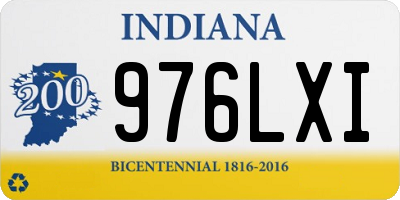 IN license plate 976LXI