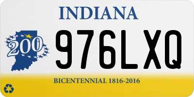 IN license plate 976LXQ
