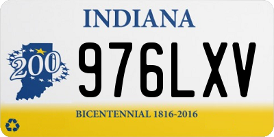 IN license plate 976LXV