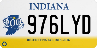 IN license plate 976LYD