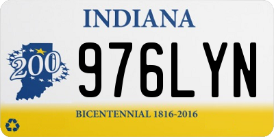 IN license plate 976LYN