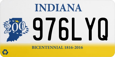 IN license plate 976LYQ