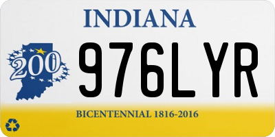 IN license plate 976LYR