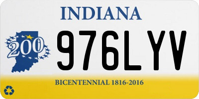 IN license plate 976LYV