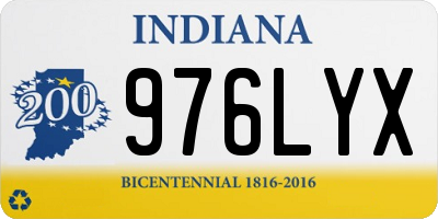 IN license plate 976LYX