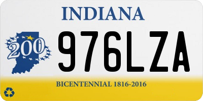 IN license plate 976LZA