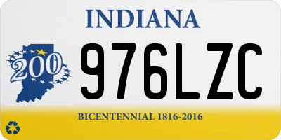 IN license plate 976LZC
