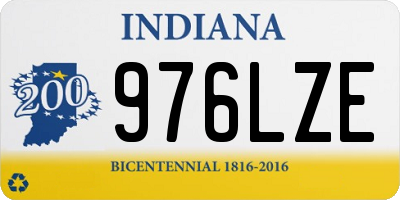 IN license plate 976LZE